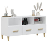 TV Cabinet White 102x36x50 cm Engineered Wood 812600