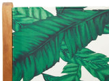 Reclining Garden Chairs 4 pcs Green Fabric and Solid Wood 3214550