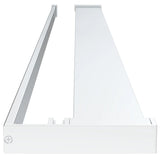Walk-in Shower Wall with Shelf Chrome 115x195 cm ESG Glass&Aluminium 3185505
