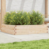 Garden Planter 100x100x23 cm Solid Wood Pine 847208