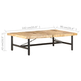Coffee Table 142x90x42 cm Solid Mango Wood 320653