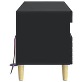 LED TV Cabinet Black Engineered Wood 897206