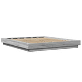 Bed Frame without Mattress Grey Sonoma 150x200 cm King Size 3281187