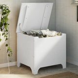 Storage Box with Lid RANA White 60x49x54 cm Solid Wood Pine 4002336