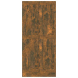 Book Cabinet Smoked Oak 82.5x30.5x185.5 cm Engineered Wood 815114