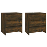 3 Piece Sideboard Smoked Oak Engineered Wood 3098070