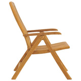 Reclining Garden Chair Set of 2 Teak Brown 362666