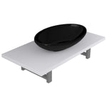 ZNTS Two Piece Bathroom Furniture Set Ceramic White 279340