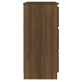 815512 Sideboard Brown Oak 60x35x76 cm Engineered Wood