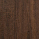 ZNTS 3 Piece Bathroom Furniture Set Brown Oak Engineered Wood 3154408