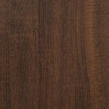 ZNTS Side Table Brown Oak 50x46x50 cm Engineered Wood 819562