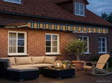 Manual Awning Frame with LEDs 2.5 x 2 m 3420741