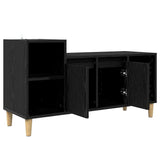 TV Cabinet Black Oak 100 x 35 x 55 cm Engineered Wood 881023