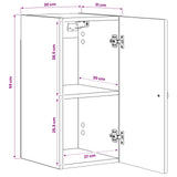 Bathroom Wall Cabinet BREDA High Gloss White 30 x 31 x 59 cm 897469