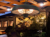 Adjustable Power 1000/2500W Infrared Halogen Electric Patio Light Heater, Ceiling Hanging Mount T3398P377730