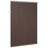 Venetian Blind Dark Brown with Pattern 213 x 160 cm 25 mm PVC 42003809