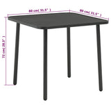 Bistro Set Dark Grey E-coated and powder-coated steel Standard 44261