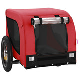 Pet Bike Trailer Red and Black Oxford Fabric and Iron 93992