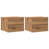 Wall-mounted Bedside Cabinets 2 pcs Artisan Oak 40x32x30 cm 855947