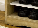 Shoe Storage with Double Doors and Open Shelves 13 Pair Shoe Storage Organizer for Entryway Hallway T3398P343166