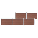 3053246 Garden Fence WPC 872x106 cm Brown