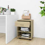 808470 Rolling Cabinet Sonoma Oak 46x36x59 cm Engineered Wood