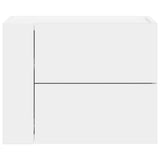 ZNTS Wall-mounted Bedside Cabinet White 45x30x35 cm 848325