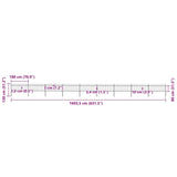 Garden Fence with Spear Top Steel 1603.5x80 cm Black 277610