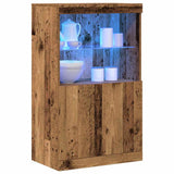 LED Sideboard Brown 60 x 37 x 100 cm Engineered Wood 863033