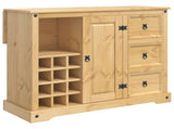 Kitchen Storage with Drawer 2 pcs Honey Wax Solid-Pine 3425402