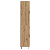 Highboard with Drawer 2 pcs Artisan Oak Engineered Wood 3416020