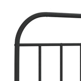 Bed Frame Black Powder-coated Steel Small Single Bed Frame 353643