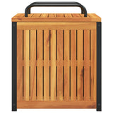 Outdoor Cushion Box 45x45x45/53 cm Solid Wood Acacia and Steel 367607