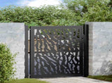 Garden Gate Black 100x100 cm Steel Trace Design 4100979