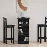 Bar Table with Storage Rack Black Oak 102x50x103.5 cm 862079