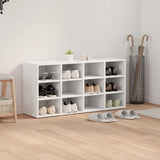 Shoe Cabinet with Shelf White 103 x 30 x 51 cm Engineered Wood 808702