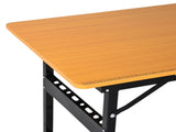 100 cm Foldable Garage Work Bench, Craft Table MDF Workstation, Heavy-duty Steel Frame with Ruler, T3398P344548