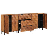 Sideboard 3 pcs Acacia Brown Finish 60 x 33 x 75 cm 3310035