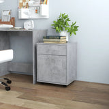 Rolling Cabinet Concrete Grey 45x38x54 cm Engineered Wood 808444