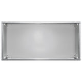 Garden Planter 2 pcs Silver 40 x 20 x 50 cm Galvanised Steel 8005425