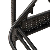 Sun Lounger Reclining Black 63 x 200 x 81 cm Poly Rattan 368307