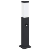 Bollard Lights with Sensor 3 pcs 50 cm Black IP44 4006078