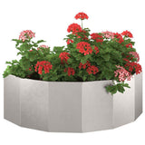 Planter Silver 120 x 60 x 35 cm Stainless Steel 883686