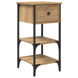 Bedside Cabinet 2 pcs Brown 33.5 x 36 x 70 cm Engineered Wood 871239