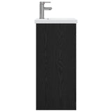Bathroom Vanity with Sink Black Oak 42 x 40 x 84.5 cm 890673