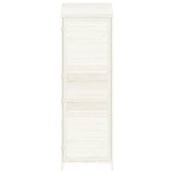 152187 Garden Shed White 55x52x174,5 cm Solid Wood Fir