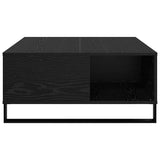 Coffee Table Black Oak 80 x 80 x 36.5 cm Engineered Wood 881671