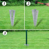 ZNTS Euro Fence Steel 25x1.5 m Green 142390