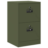 File Cabinet Olive Green 45.5 x 42 x 74.5 cm Cold-Rolled Steel 891614