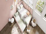 Upholstered Bed Daybed With Pull-Out Bed, 3FT Single Sofa Bed 90X190Cm,Guest Beds For Adults and N601P272133P